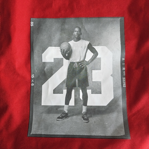 🔥 Vintage Air Jordan Drawstring Bag – Red/Black – Michael Jordan #23 Graphic – - Picture 3 of 16